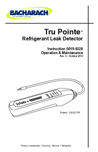 Thumbnail of document Manual - Tru Pointe Refrigerant Leak Detector